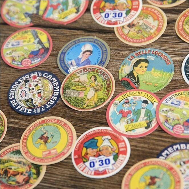 2 PCS Retro Collection Handbook Album Decorative Sticker Sealing Sticker DIY Sticker