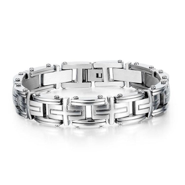 OPK 1090 Retro Men Cross Motorcycle Chain Bracelet