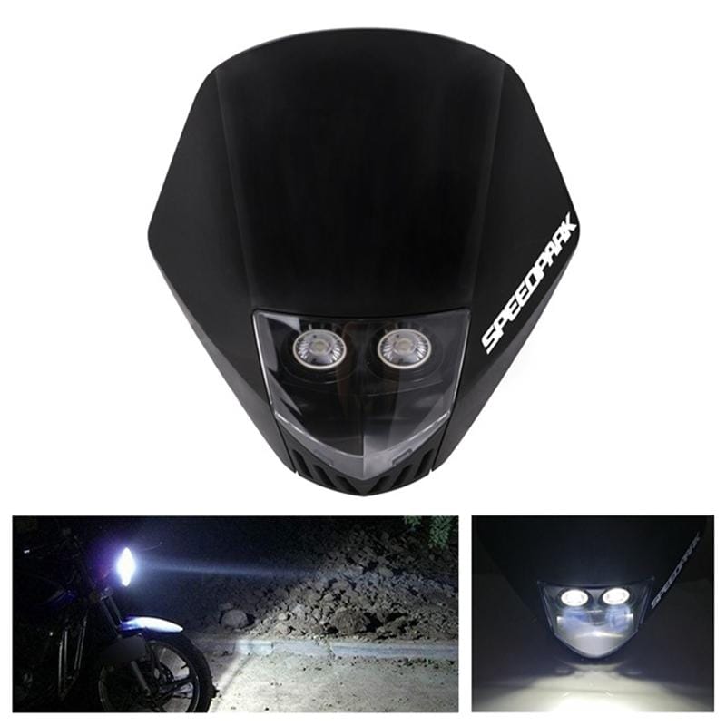 Speedpark KTM Cross-country Motorcycle LED Headlight Grimace Headlamp Assembly (Black)