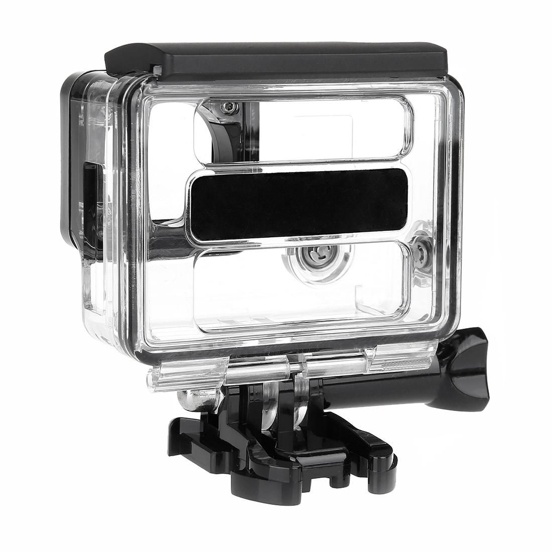 2 in 1 Waterproof Protective Housing Case Diving Box + External Mini Stereo MIC Microphone with 17CM 3.5mm to Mini USB 10 Pin Adapter Cable for GoPro HERO 4 / 3+ / 3, Microphone Size: 5.5 * 5.5 * 1.5cm