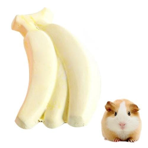 Pet Fruit Type Calcium Stone Hamsters Rabbits Small Pets Teeth Grinding Stones Pets Training Tools (Yellow)