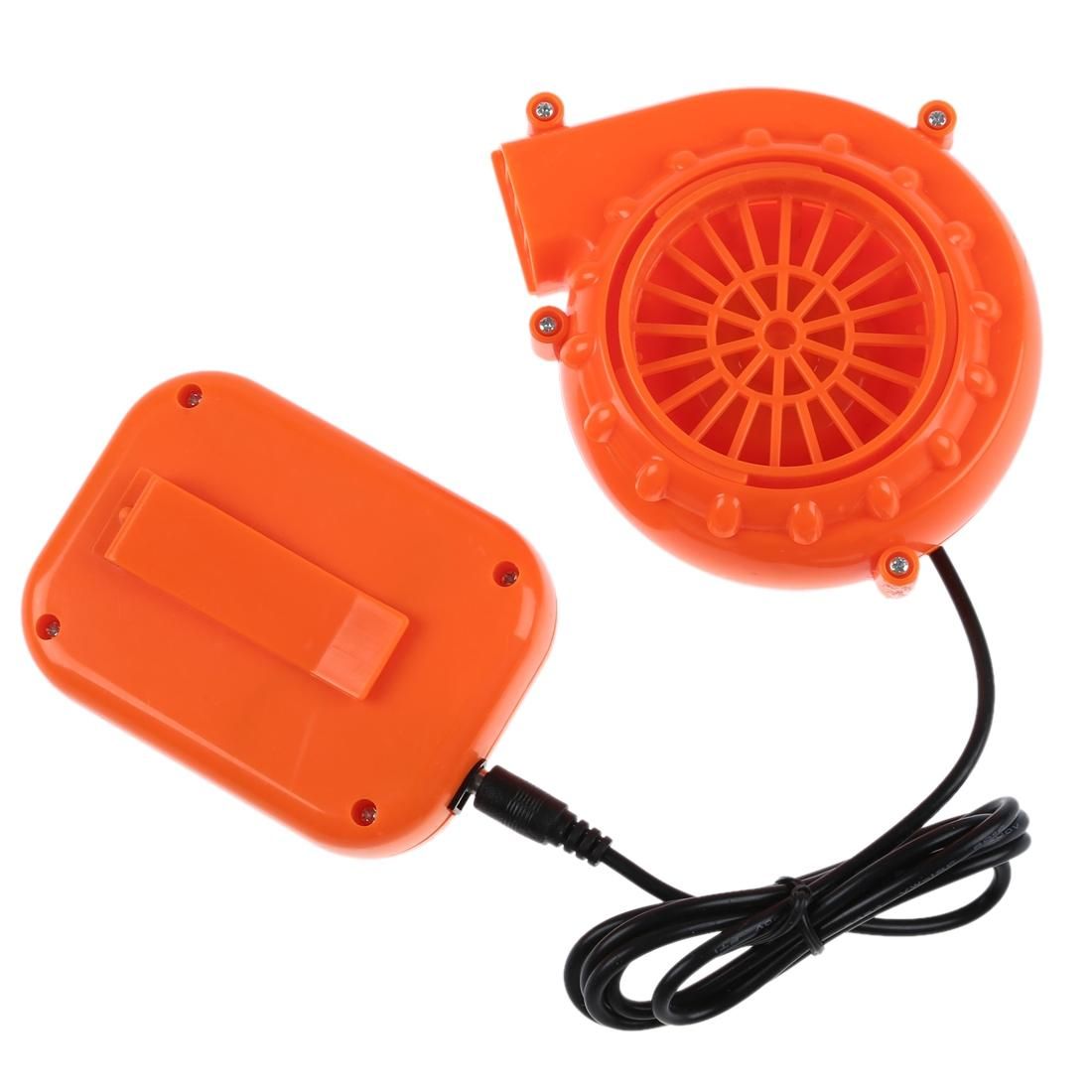 Low Noise Plastic DC Mini Blower Can Be Used for Mascot Head Car Clothing Inflatable (Orange)