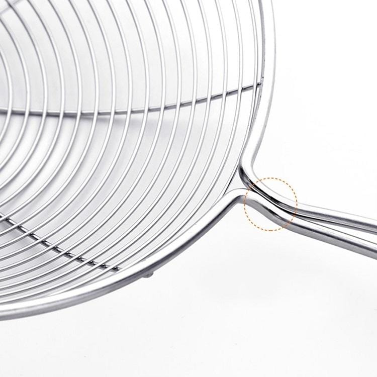 Kitchen Oval Fine Mesh Stainless Steel Cooking Oil Filter, Specifications:33cm