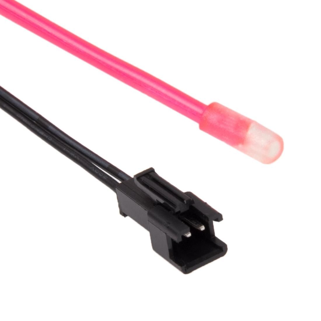 Waterproof Round Flexible Car Strip Light with Driver for Car Decoration, Length: 5m (Pink)