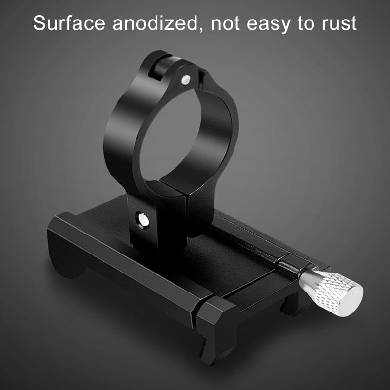 Motorcycle Handlebar Aluminum Alloy Phone Bracket (Red)