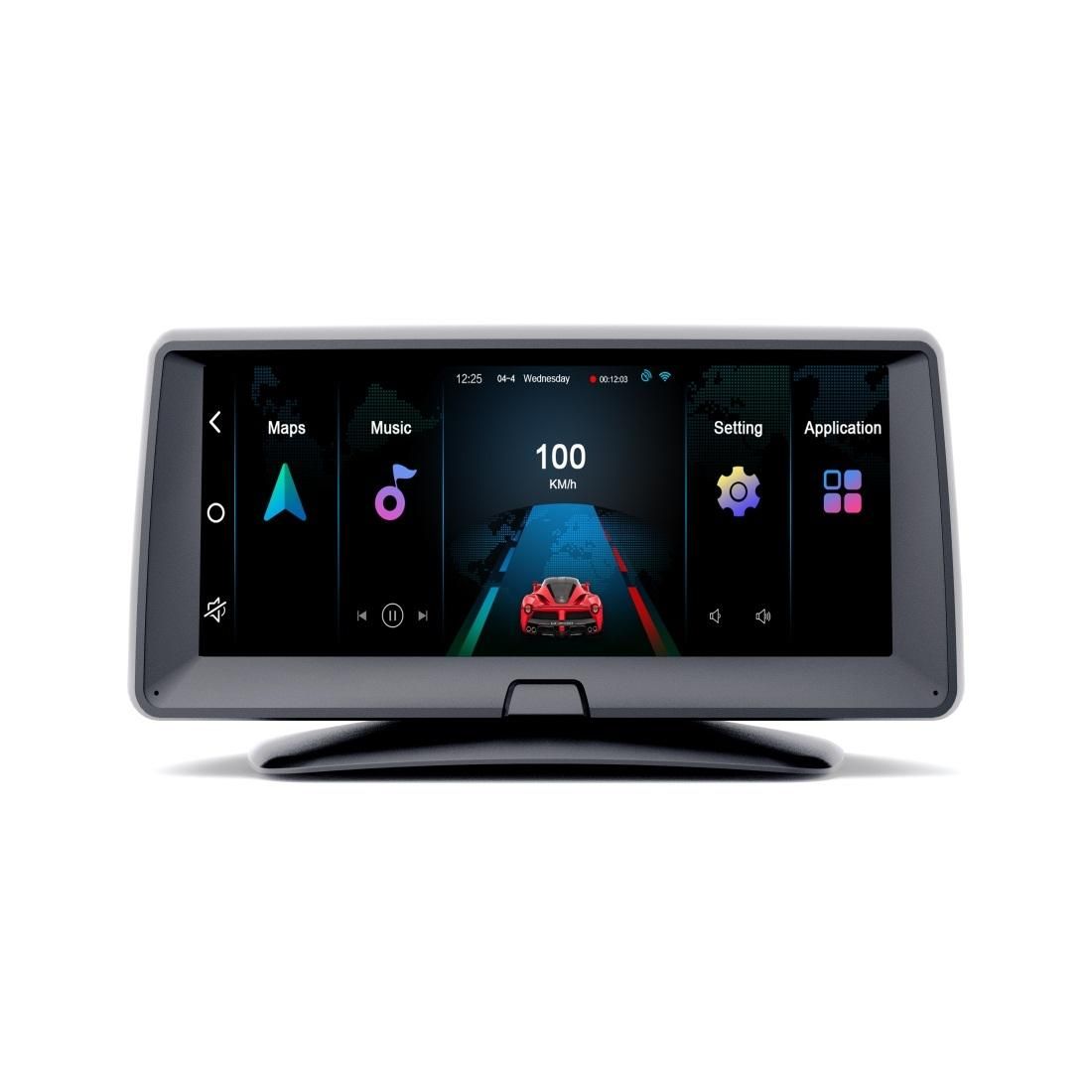 6.86 inch IPS Screen HD Dual-recording Safe Driving Assistance System Dual Dash Camera with ADAS