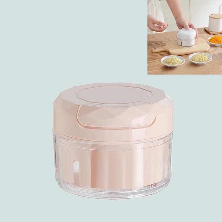 Household Multi-function Kitchen Garlic Device Manual Pounding Garlic (Nordic Pink)