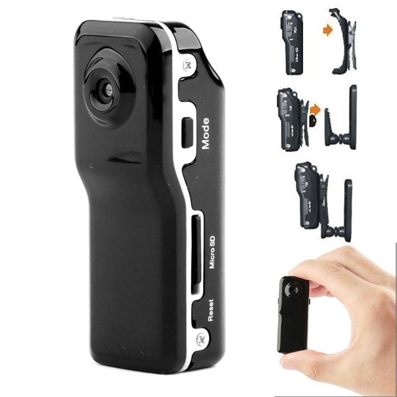 MD80 3 in 1 Mini Digital VIDEO Camera Camcorder POCKET DV with 720*480 pixels, Viewing Angle: 60 Degree (Black)
