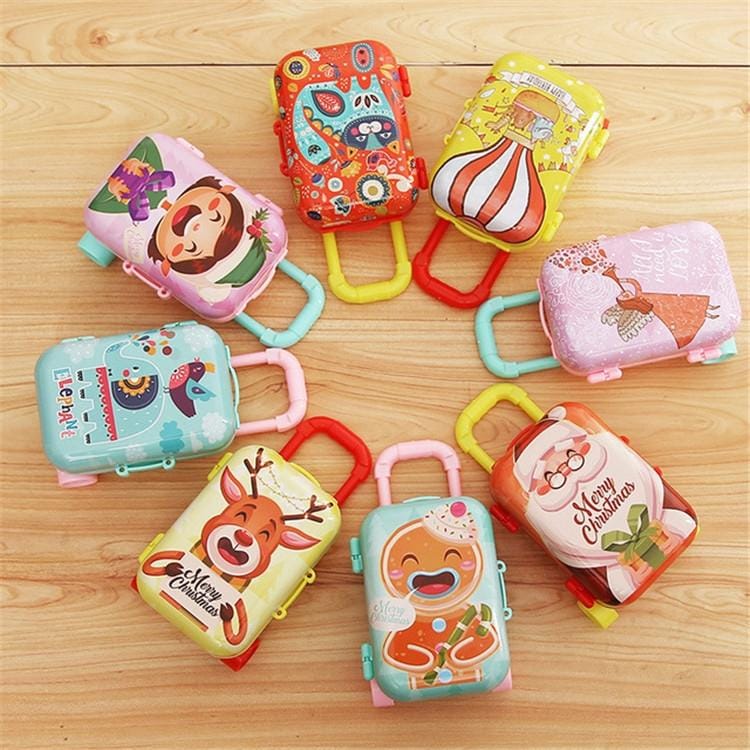 Christmas Toy Gift Trolley Case Cartoon Early Education Children Play House Small Gift Suitcase (Type 4)
