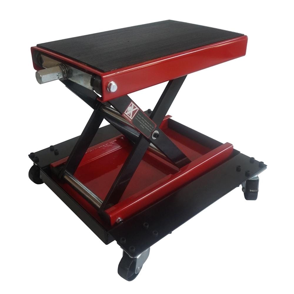 Movable Steel Scissor Lifting Adjustable Platform for Motorcycle, Load-bearing: 1100lbs