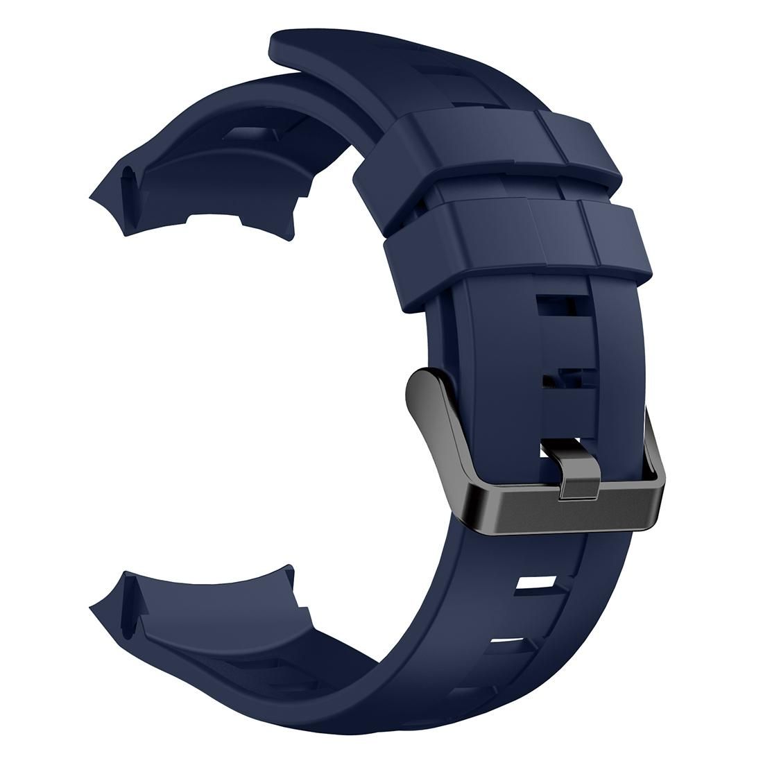 For Suunto Ambit3 Vertical Silicone Watch Bands, Width: 24mm (Dark Blue)