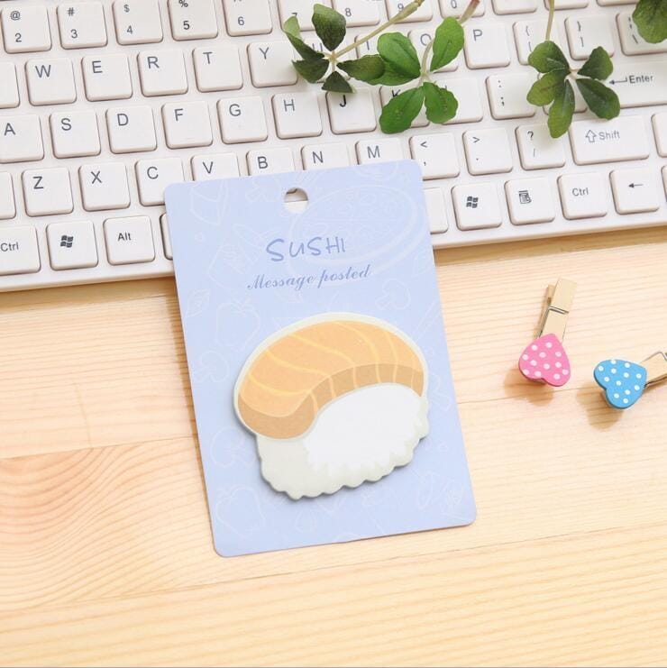 10 PCS Breakfast Sticky Notes Creative Post Notepad DIY Memo Pad Office Supplies School Stationery (Doughnut)