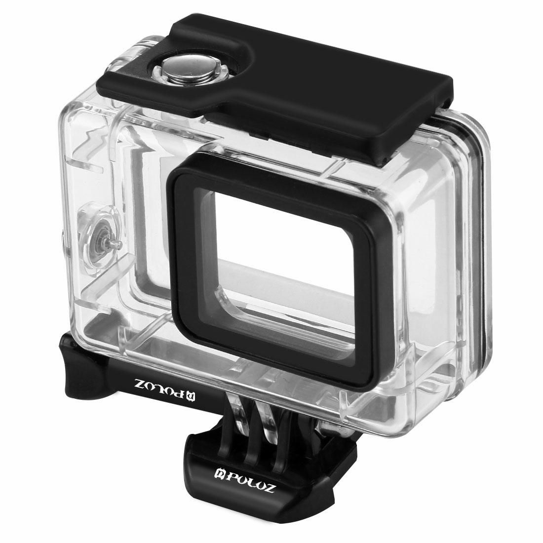 PULUZ for GoPro HERO / HERO7 Black /6 /5 30m Underwater Waterproof Housing Diving Protective Case with Buckle Basic Mount & Screw (Style1)
