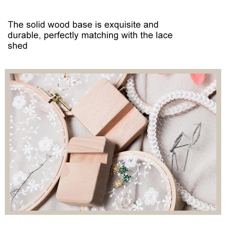 Earrings Jewelry Solid Wood Rack Display Stand (Wood)