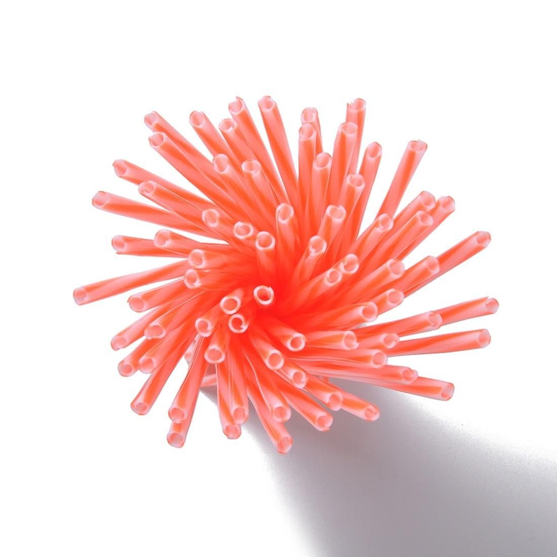 72 PCS Plastic Wheel Modified Spoke Wraps Skins Coat Trim Cover For Pipe Motorcycle Motocross Bike (Orange+White)