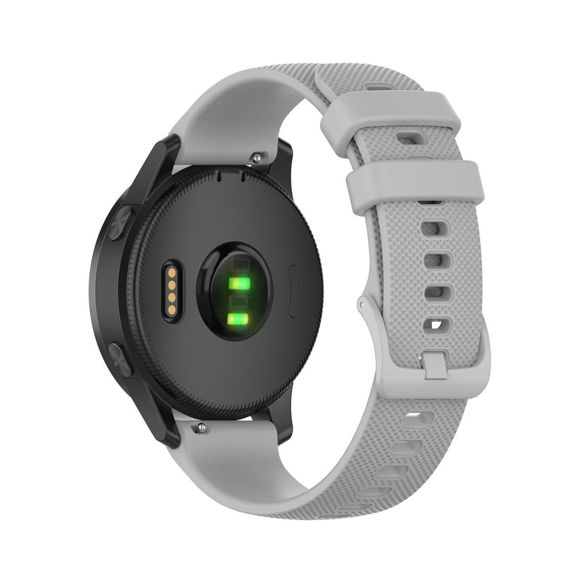 20mm Silicone Strap For Huami Amazfit GTS / Samsung Galaxy Watch Active 2 / Gear Sport (Gray)