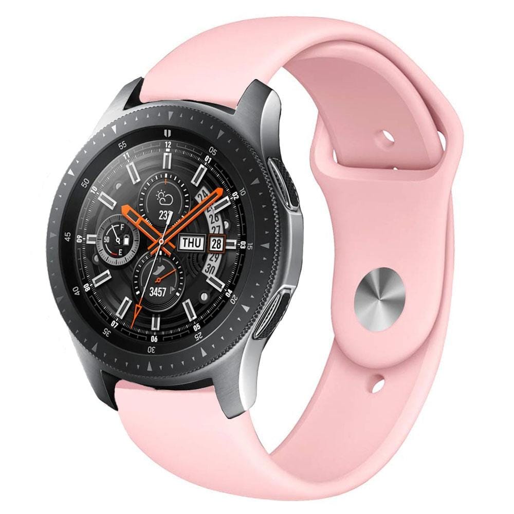 Monochrome Silicone Strap for Samsung Galaxy Watch Active 2 22mm (pink)