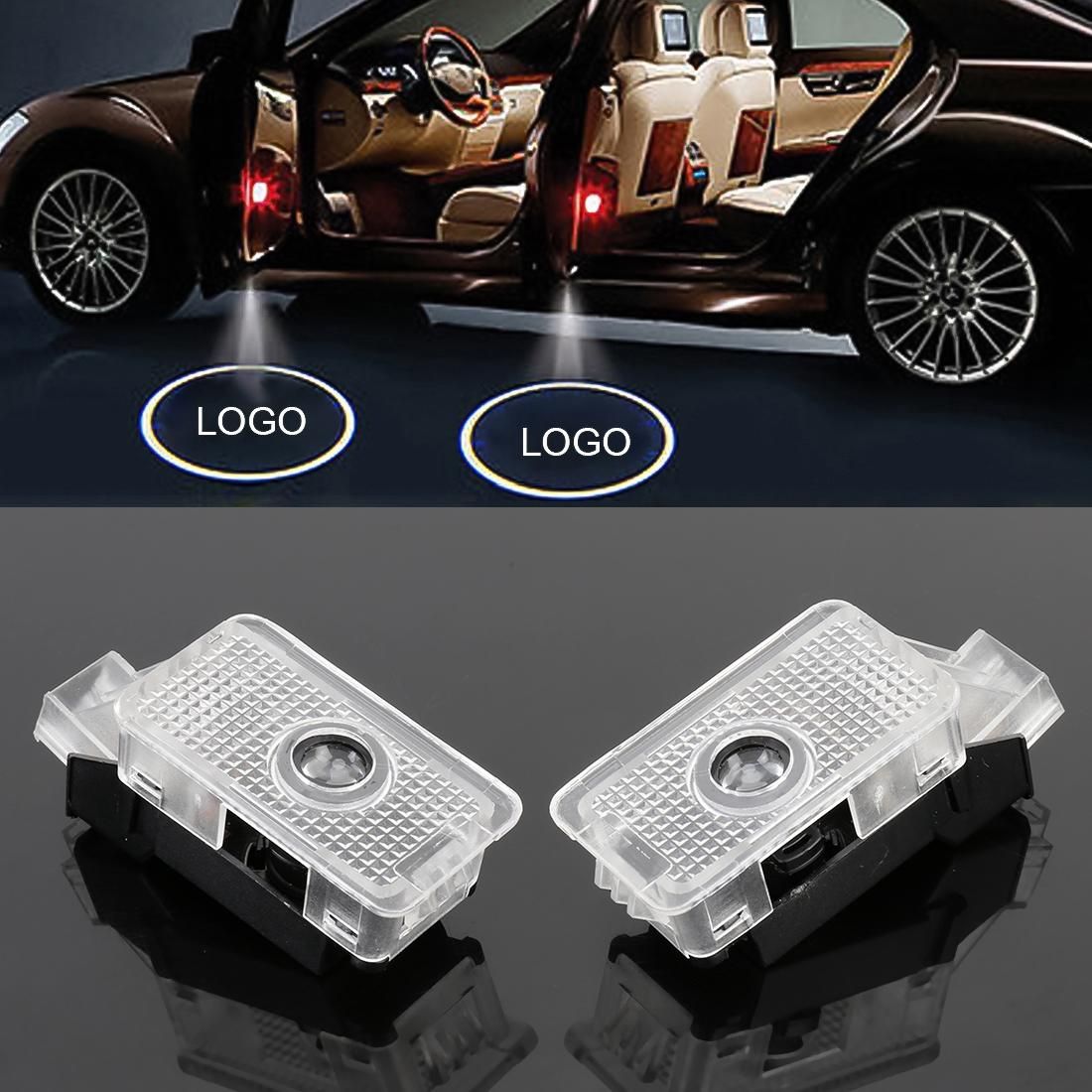 2 PCS DC12V 2W Car Door Logo Light Brand Shadow Lights Courtesy Lamp for Acura MDX