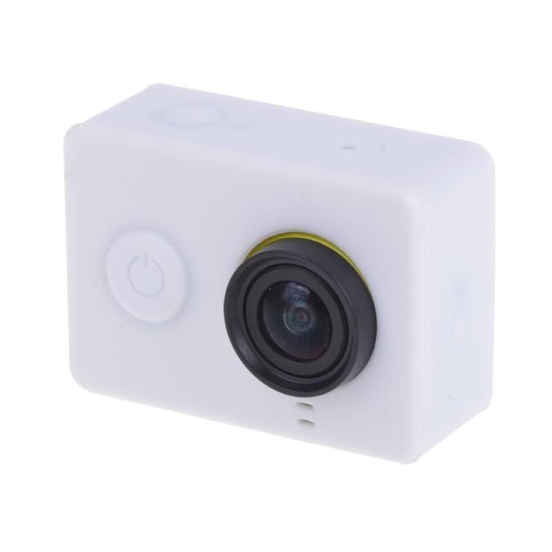 Silicone Gel Protective Case for Xiaomi Yi Sport Camera (White)
