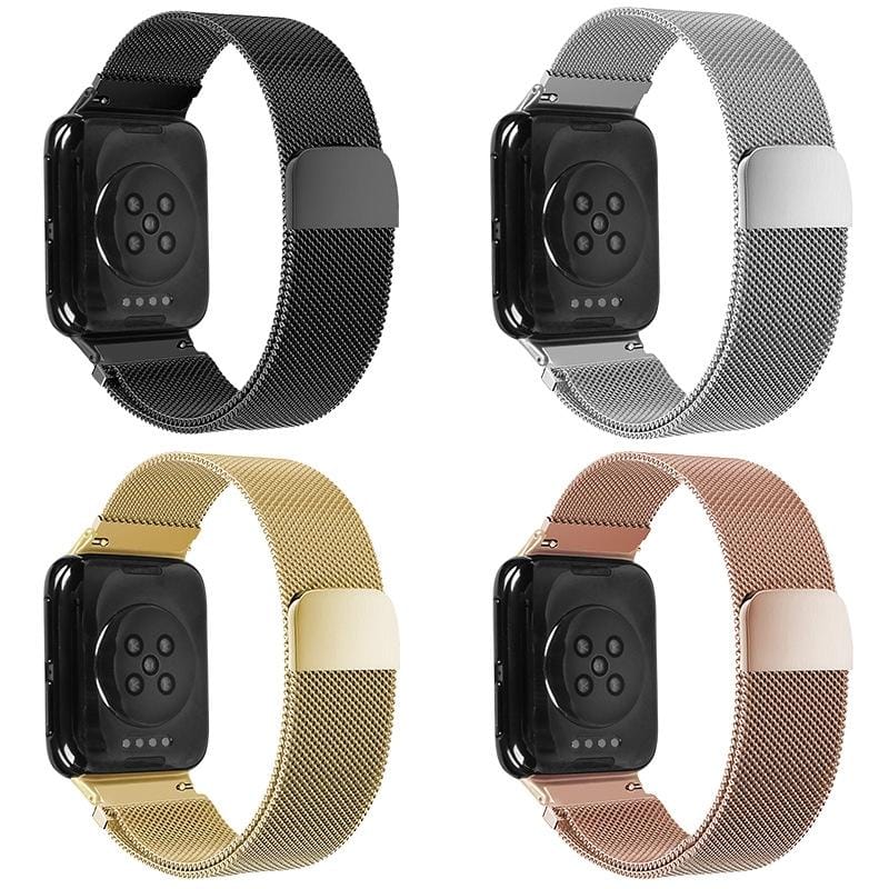 For OPPO Watch 46MM Smart Watch Milanese Stainless Steel Metal Strap (Silver)