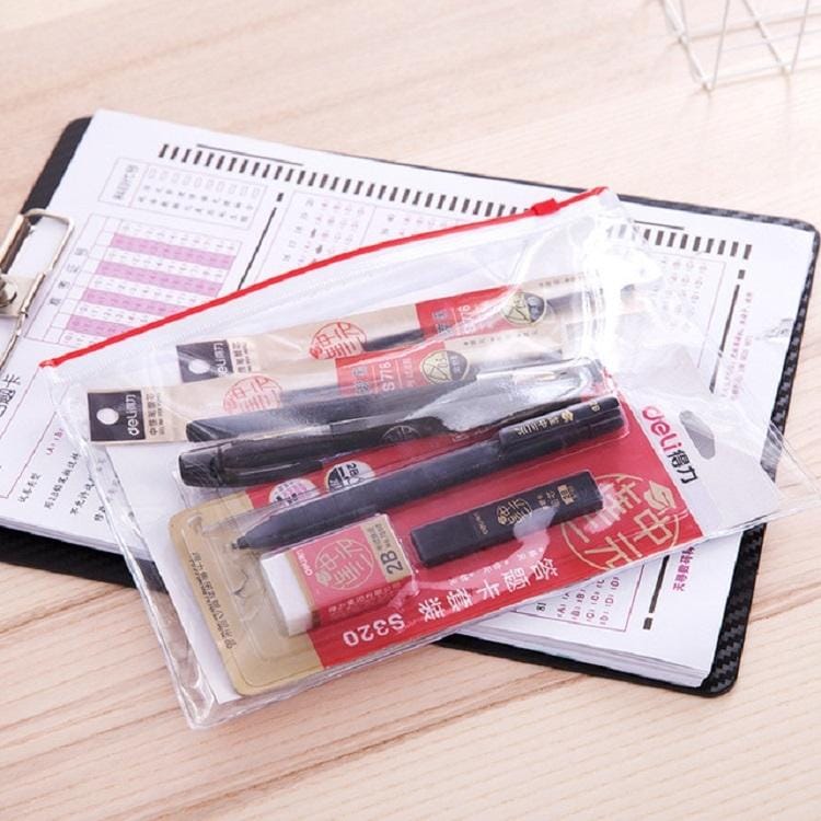 2 PCS Deli 6696 Exam Stationery Set Student Stationery Gel Pen/Set Ruler/Refill 2B Eraser