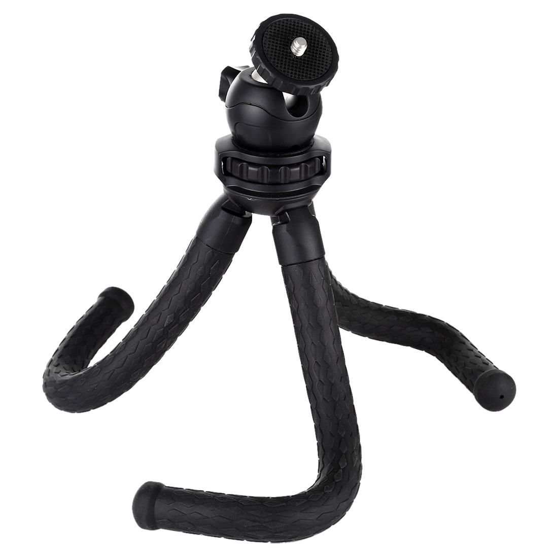 PULUZ Mini Octopus Flexible Tripod Holder with Ball Head & Phone Clamp + Tripod Mount Adapter & Long Screw for SLR Cameras, GoPro, Cellphone, Size: 30cmx5cm