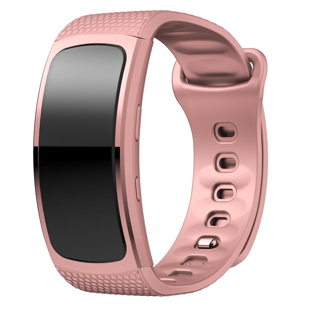 Silicone Wrist Strap Watch Band for Samsung Gear Fit2 SM-R360, Wrist Strap Size:150-213mm (Pink)