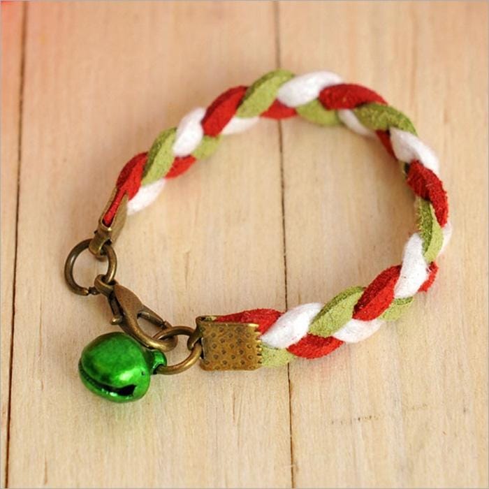 Pet Hand Made Squirrel Collar Hamster Traction Rope for Small Pets, Random Color Delivery