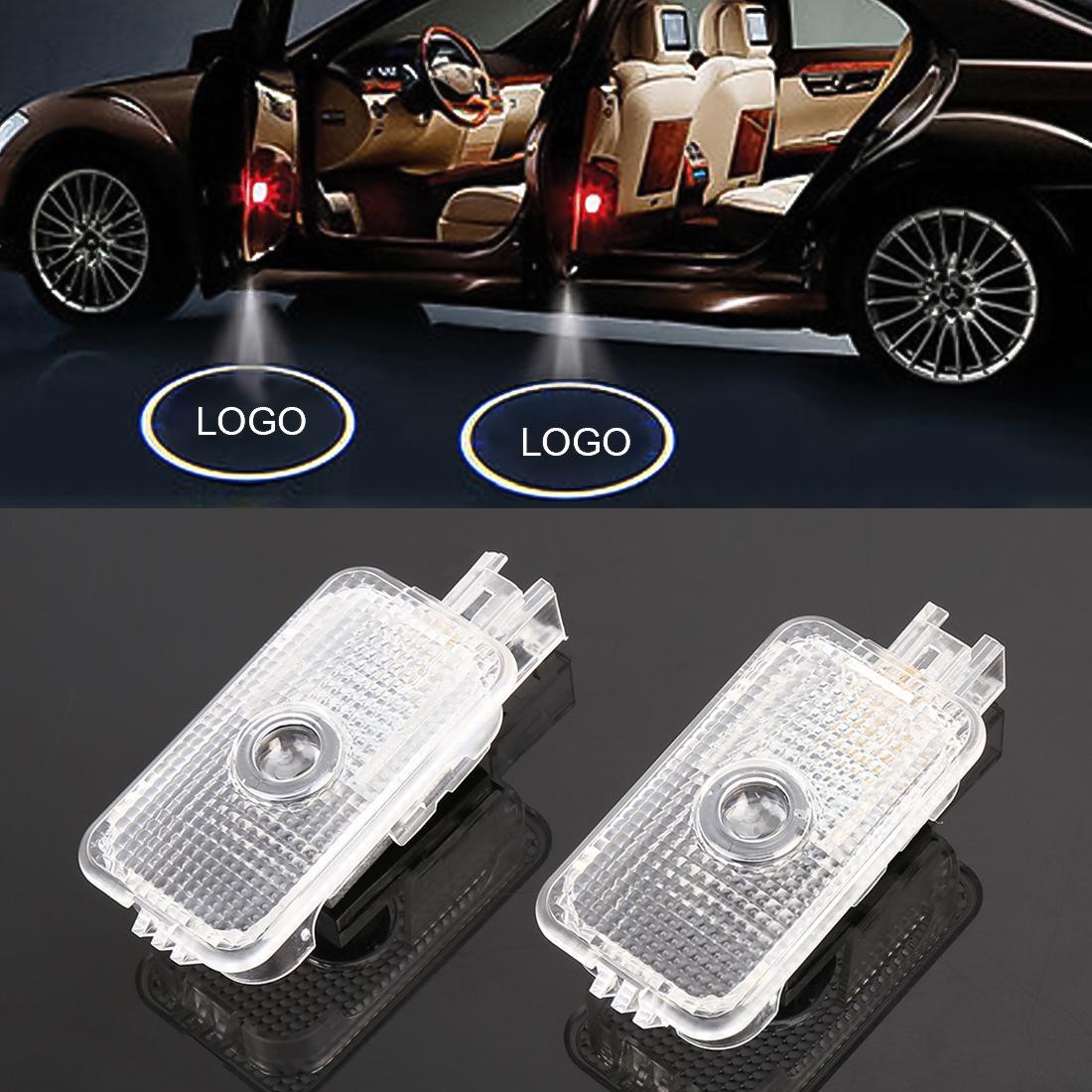 2 PCS DC12V 2.6W Car Door Logo Light Brand Shadow Lights Courtesy Lamp for Subaru