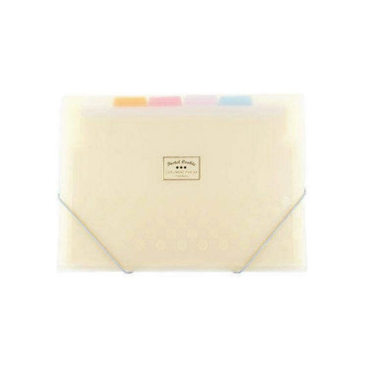 Organ Bag Test Paper Folder Vertical Multi-layer Transparent Student Storage Fle Bag (Pink)