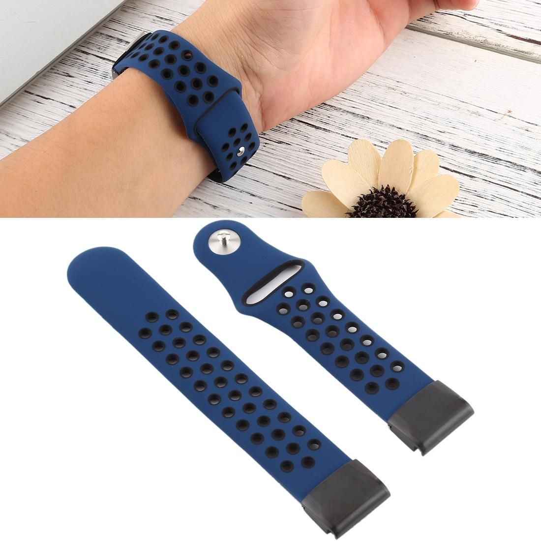 Smart Watch Silicone Wrist Strap Watchband for Garmin Fenix 5 (Dark Blue)