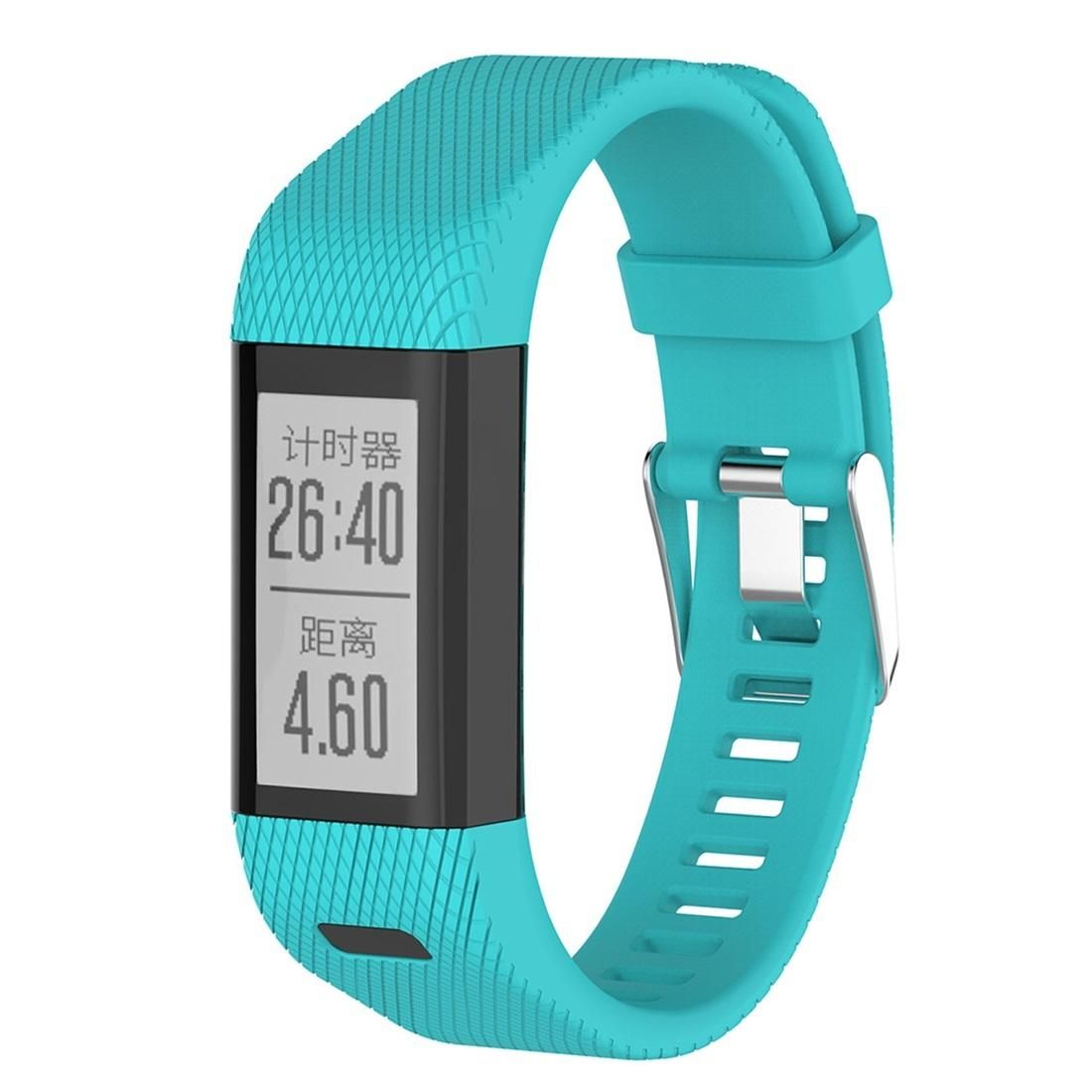 Smart Watch Silicone Wrist Strap Watchband for Garmin Vivosmart HR+ (Mint Green)