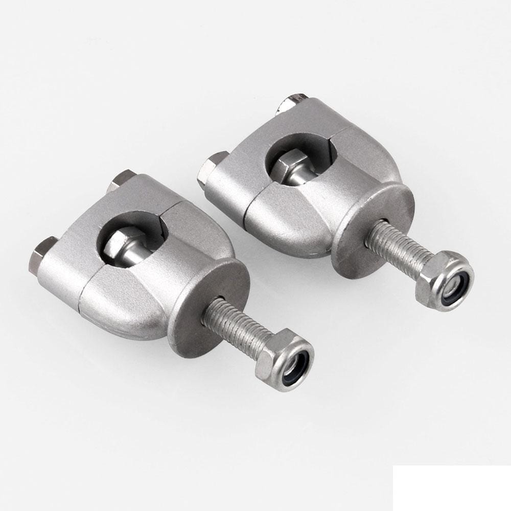 MB-MH027-S Universal Motorcycle Aluminum + Iron 22mm Single Hole Handlebar Fixed Bracket