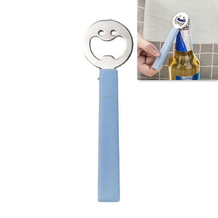 Stainless Steel Multifunctional Smiley Bottle Opener Creative Drink Bottle Opener (Pink)