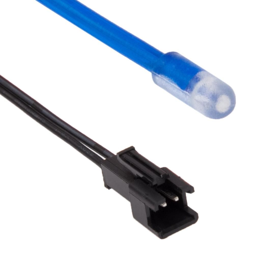 EL Cold Blue Light Waterproof Round Flexible Car Strip Light with Driver for Car Decoration, Length: 2m (Red)