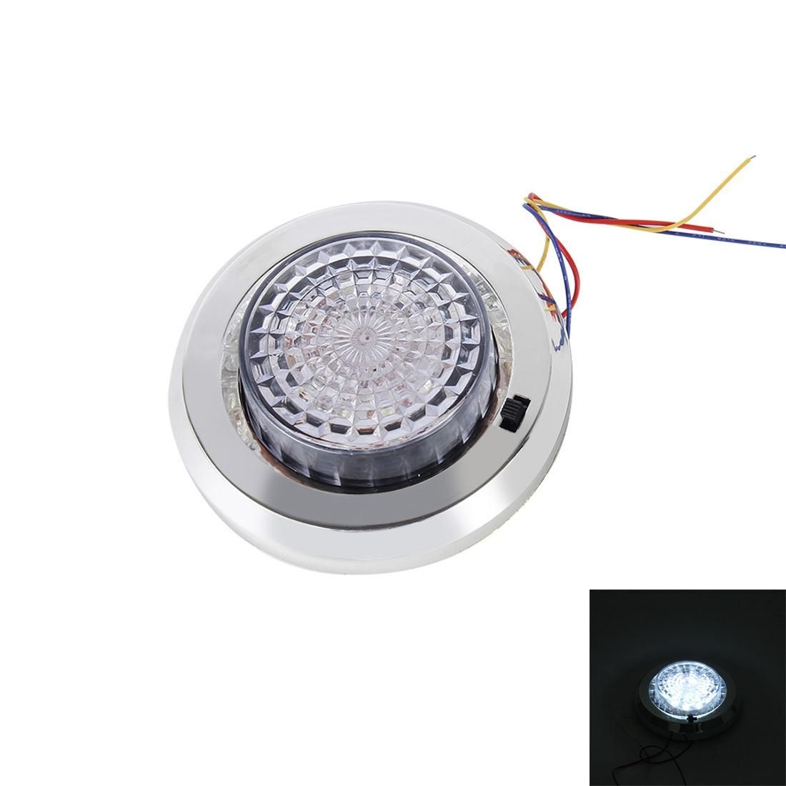 CARFU AC-1929 2W 5000K 100LM Interior LED Roof Light With 12 LED Lamps, DC 12V (White Light)