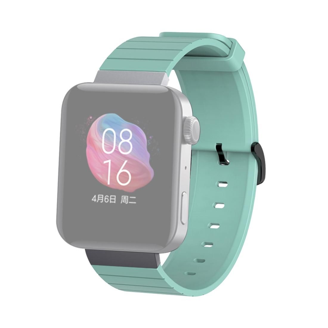 For Xiaomi Smart Watch Silicone Watchband Replacement Wrist Strap (Light Green)