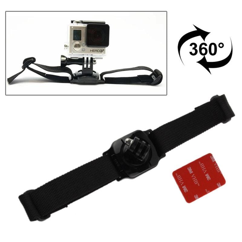 360 Degree Rotation Head Camera Holder Mount for GoPro Hero 4 / 3 + / 3 / 2 / 1