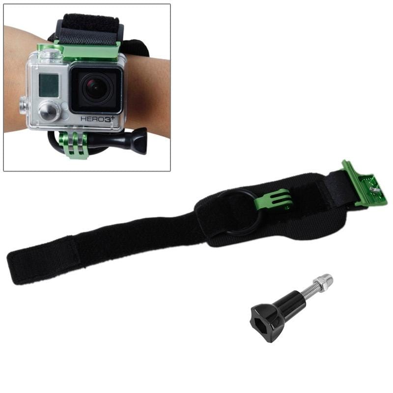 TMC HR177 Wrist Mount Clip Belt for Gopro Hero 4 / 3+, Belt Length: 31cm, HR177 (Green)