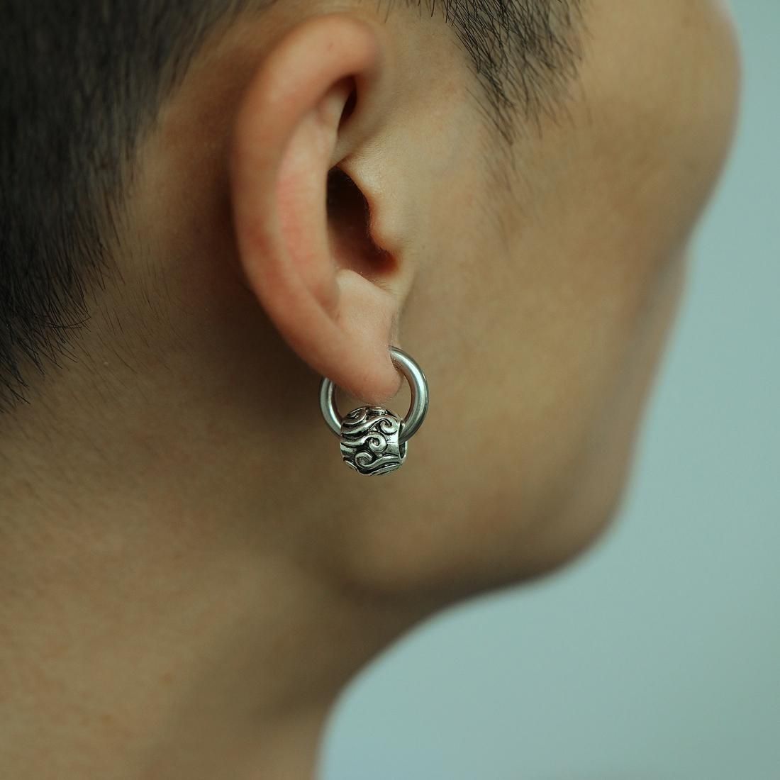 5 Pairs OPK 601 Street Simple Circle Geometric Retro Diverse Stud Earrings Men Jewelry