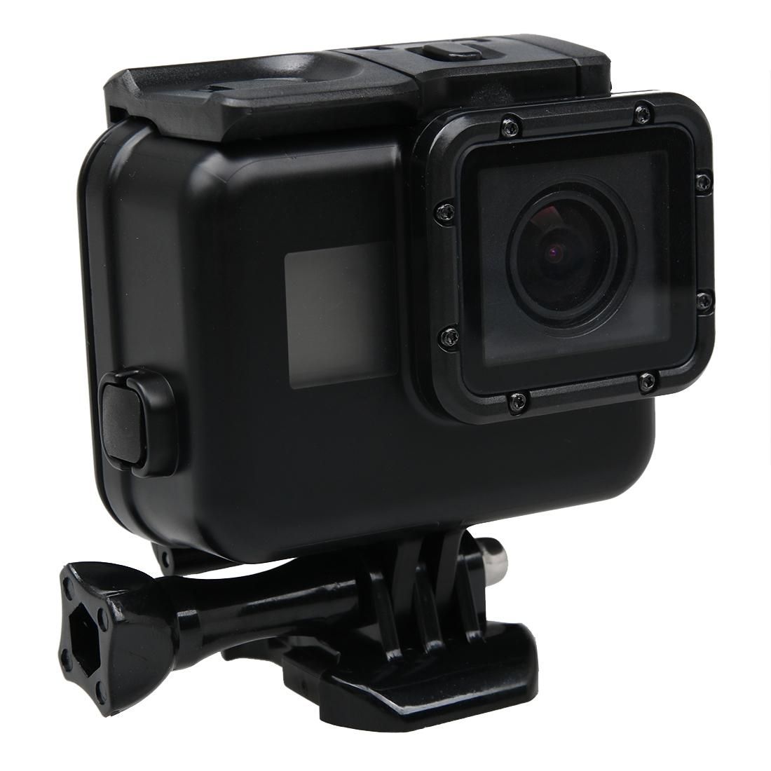 2 in 1 for GoPro HERO6 /5 Touch Screen Back Cover + 45m Waterproof Housing Protective Case with Buckle Basic Mount & Lead Screw (Black)