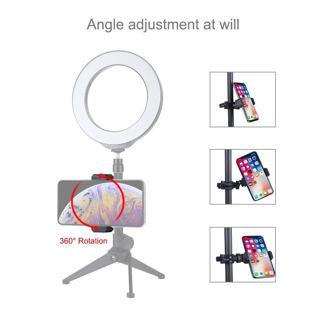 PULUZ Handlebar Adapter Mount Phone Clamp Bracket