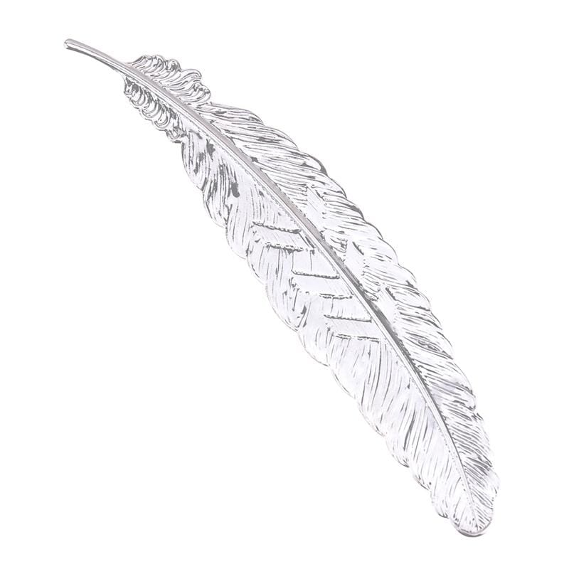 10 PCS Creative Metal Feather Bookmark Vintage Book Markers (Style4)
