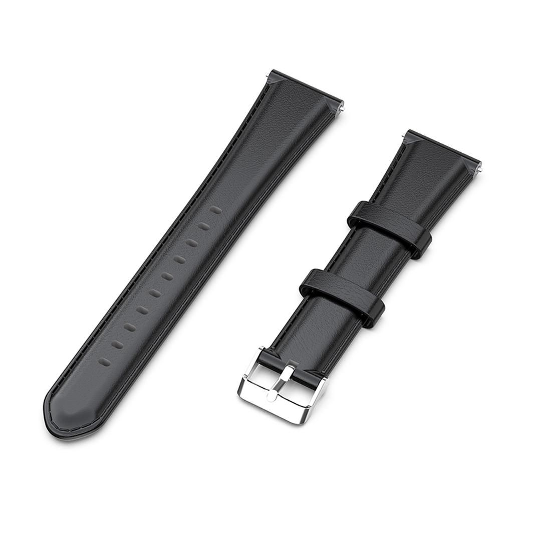 For Garmin Vivoactive 3 Oil Wax Calf Leather Replacement Wrist Strap Watchband (Red)
