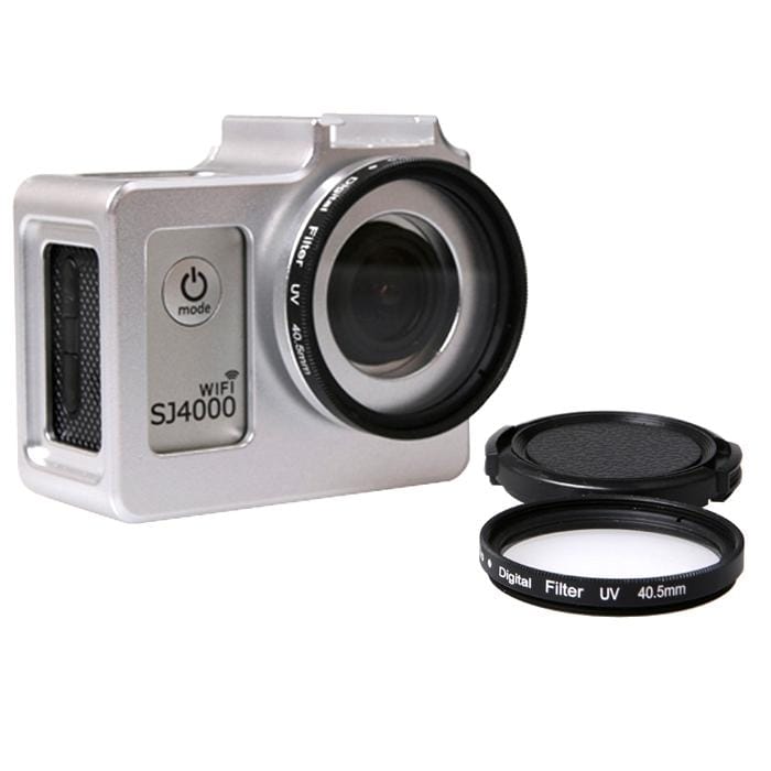 SG169  Universal Aluminum Alloy Protective Case with 40.5mm UV Filter & Lens Protective Cap for SJCAM SJ4000 & SJ4000 Wifi & SJ4000+ Wifi & SJ6000 & SJ7000 Sport Action Camera (Silver)