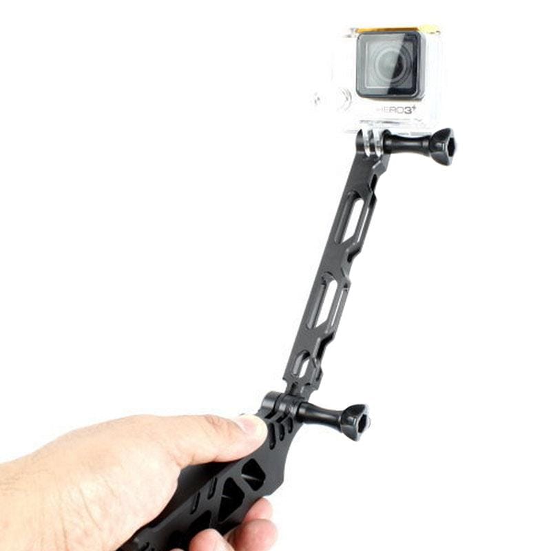 TMC HR167 Grip + Extender Set for GoPro HERO6 /5 /5 Session /4 Session /4 /3+ /3 /2 /1, Xiaoyi and Other Action Cameras, iPhone 5 / iPhone 4 / Samsung S4 (Black)