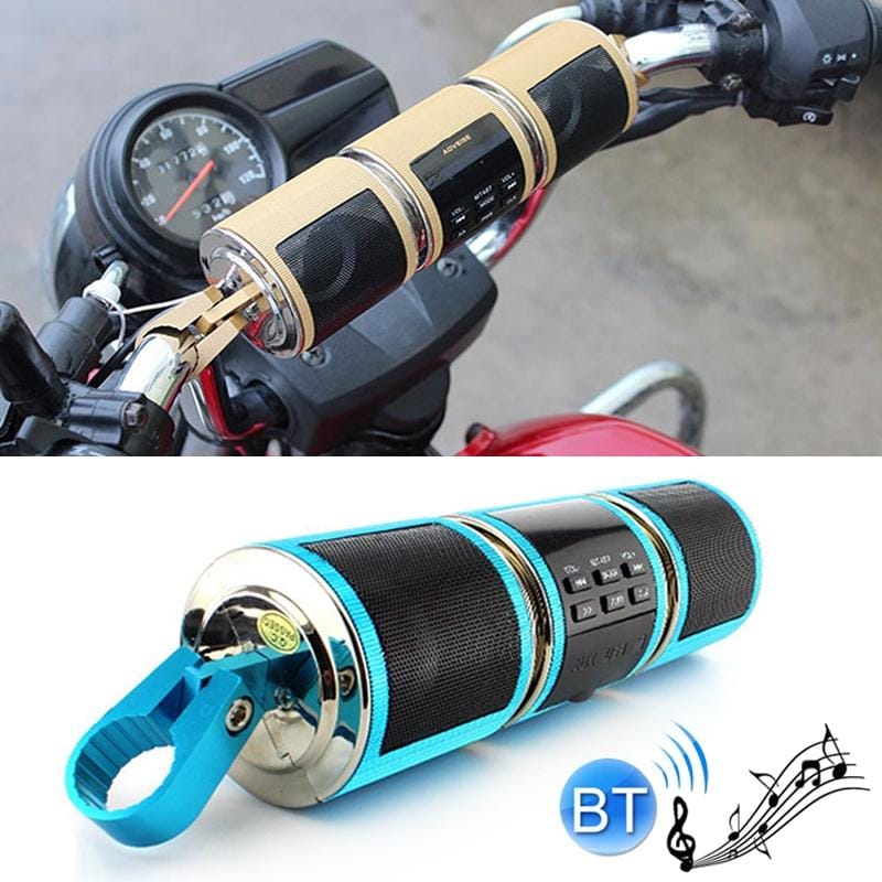 MT487 12V Multi-functional Waterproof Motorcycle Bluetooth Modified Audio Amplifier, Support FM & Wired Control (Blue)