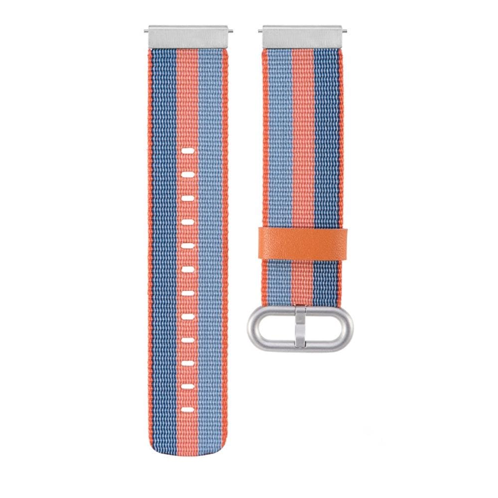 For Garmin Vivoactive 3 Nylon Replacement Wrist Strap Watchband with Buckle (Yellow Blue)