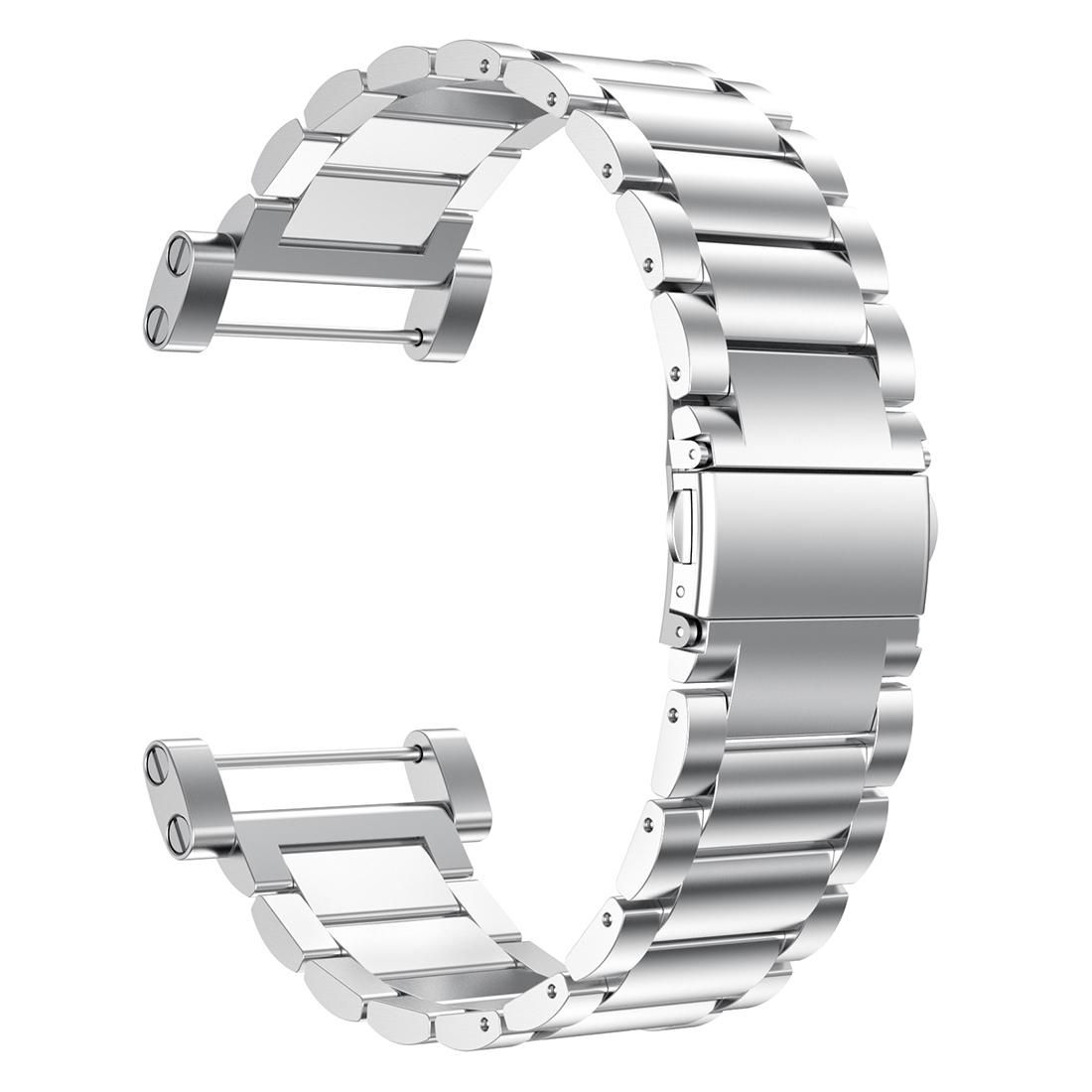 For Sunnto Black Core Series Stainless Steel Watch Bands, Width: 24mm (Silver)