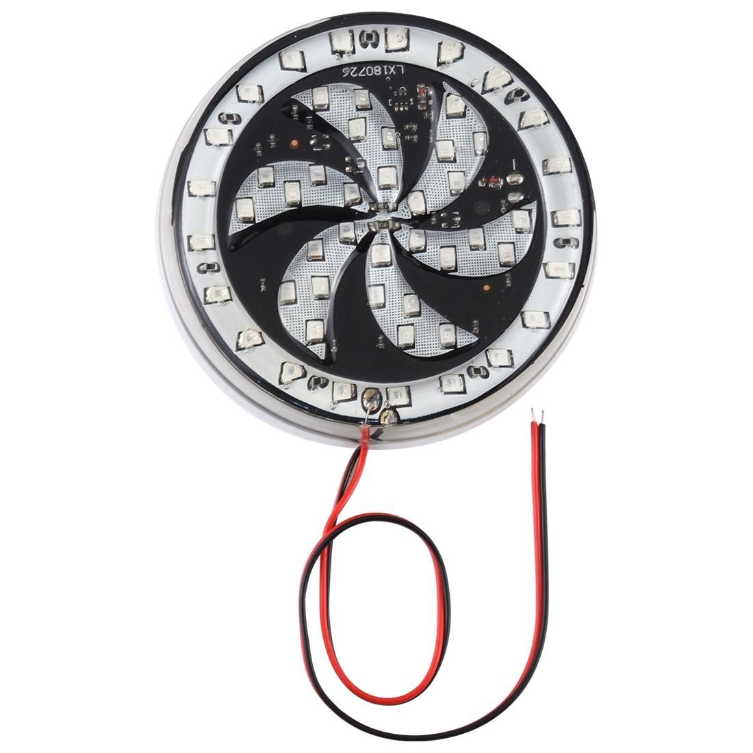 65 LEDs SMD 2835 Motorcycle Modified Windmill Angel Eyes RGB Light Fire Wheel Light Styling Flash Atmosphere Lamp, Diameter: 8.3cm, DC 12V